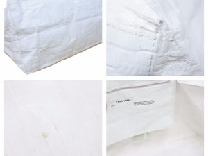 OFF WHITE オフホワイト 2WAY バック ショッパー トートバッグ クロスアローロゴ ハンドバッグ 肩掛け ホワイト 中古 40576