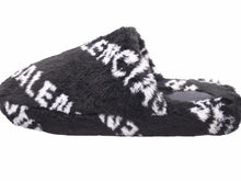 画像をギャラリービューアに読み込む, BALENCIAGA バレンシアガ「HOME 2 MULE SLIDE」サイズ 43 オールオーバーロゴファーホームスライド 624515 美品 40579