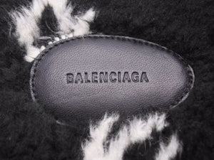 BALENCIAGA バレンシアガ「HOME 2 MULE SLIDE」サイズ 43 オールオーバーロゴファーホームスライド 624515 美品 40579