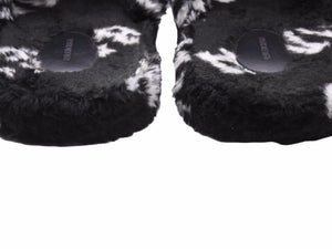 BALENCIAGA バレンシアガ「HOME 2 MULE SLIDE」サイズ 43 オールオーバーロゴファーホームスライド 624515 美品 40579