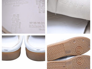 Maison Margiela メゾン マルジェラ スニーカー 17SS REPLICA ジャーマントレーナー ミュール ホワイト レザー 靴 中古 40583