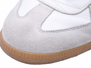 Maison Margiela メゾン マルジェラ スニーカー 17SS REPLICA ジャーマントレーナー ミュール ホワイト レザー 靴 中古 40583