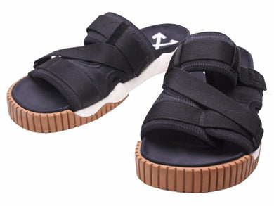 OFF-WHITE オフホワイト フラットサンダル ODDSY MINI MMAL SLIDE ブラックサンダル サイズ44 40587 
