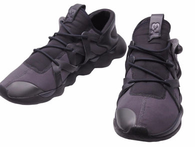 Y-3 ワイスリー Kyujo Low スニーカー adidas アディダス ブラック ローカット シューズ 靴 メンズ サイズ46 中古 40588