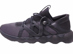 Y-3 ワイスリー Kyujo Low スニーカー adidas アディダス ブラック ローカット シューズ 靴 メンズ サイズ46 中古 40588