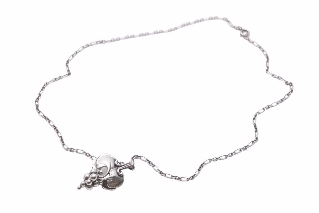 GEORG JENSEN ジョージジェンセン 1996 ぶどう ネックレス シルバー 925 ヴィンテージ ペンダント 美品 中古 40601