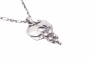 GEORG JENSEN ジョージジェンセン 1996 ぶどう ネックレス シルバー 925 ヴィンテージ ペンダント 美品 中古 40601