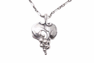 GEORG JENSEN ジョージジェンセン 1996 ぶどう ネックレス シルバー 925 ヴィンテージ ペンダント 美品 中古 40601