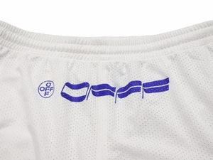 Off-White オフホワイト メッシュ ハーフパンツ ヴァージル アブロー ホワイト ブルー ポリエステル メンズ サイズXL 美品 40614