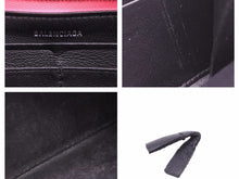 Load image into Gallery viewer, BALENCIAGA バレンシアガ 二つ長財布 ロングウォレット ラウンドファスナー ブランドロゴ ピンク 中古 40630