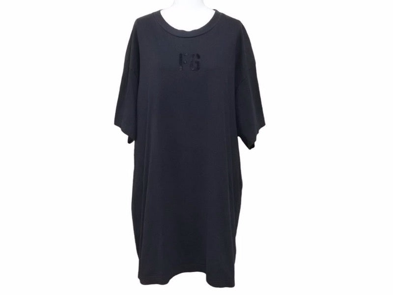 フィアオブゴッド FGロゴプリントTシャツ ヴィンテージ加工 SIXTH COLLECTION FG50 025CTJ ネイビー ブラック サイズXL 中古 40635