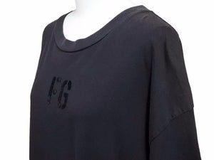 フィアオブゴッド FGロゴプリントTシャツ ヴィンテージ加工 SIXTH COLLECTION FG50 025CTJ ネイビー ブラック サイズXL 中古 40635