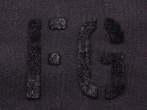 フィアオブゴッド FGロゴプリントTシャツ ヴィンテージ加工 SIXTH COLLECTION FG50 025CTJ ネイビー ブラック サイズXL 中古 40635