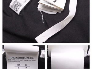 OFF-WHITE オフホワイト OW ALLOVER ロゴ Ｔシャツ 半袖シャツ トップス OMAA038R21JER010 サイズS 美品 40647 