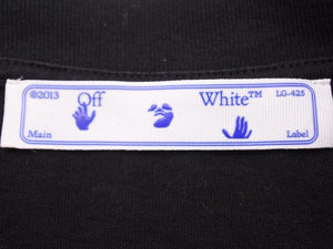 OFF-WHITE オフホワイト OW ALLOVER ロゴ Ｔシャツ 半袖シャツ トップス OMAA038R21JER010 サイズS 美品 40647 