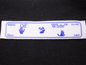 OFF-WHITE オフホワイト OW ALLOVER ロゴ Ｔシャツ 半袖シャツ トップス OMAA038R21JER010 サイズS 美品 40647