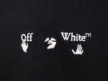 画像をギャラリービューアに読み込む, OFF-WHITE オフホワイト 刺繍 ロゴＴシャツ 20AW 半袖シャツ トップス ブラック OMAA027E20JER001 サイズXL 美品 40649