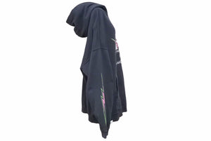 TAIN DOUBLE PUSH タイン ダブルプッシュ グラフィックプリントパーカー 長袖 ブラック 2020SS 中古 40653