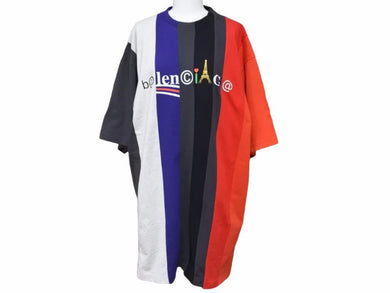 BALENCIAGA バレンシアガ 再構築 デザインＴシャツ 21SS 661591 TKVB2 トップス マルチカラー 半袖シャツ サイズXS 美品 40693
