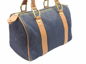 Christian Dior ディオール ハンドバッグ ミニボストン トロッター デニム スピーディ 2５cm 良品 中古 40722