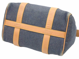 Christian Dior ディオール ハンドバッグ ミニボストン トロッター デニム スピーディ 2５cm 良品 中古 40722