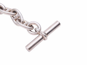 新刻 HERMES エルメス シェーヌダンクル MM 15コマ ブレスレット 55.1g 19.5cm シルバー 925 アクセサリー 美品 40723