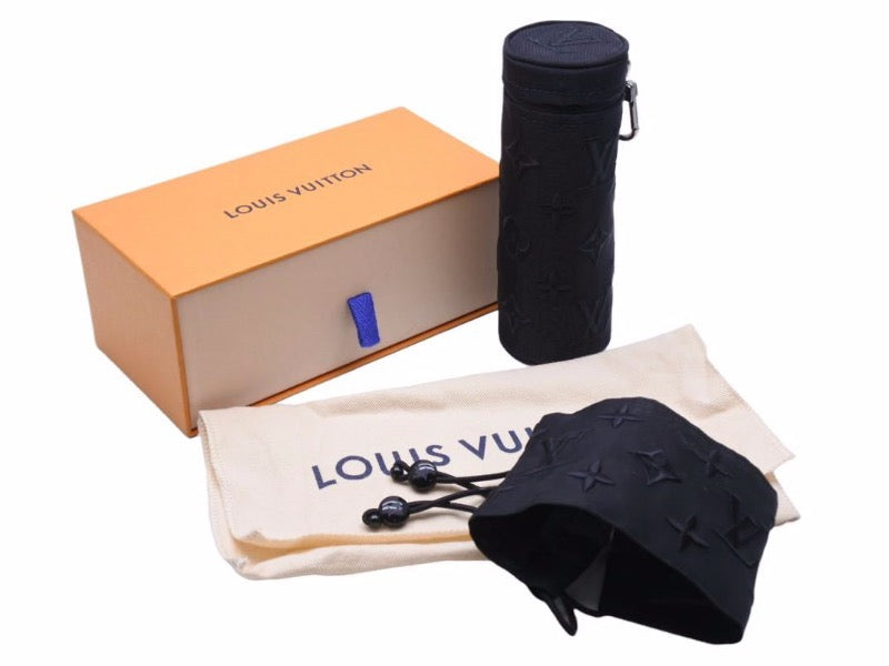 未使用 ルイヴィトン 黒色 LOUIS VUITTON ルイヴィトン M77147 モノグラム メッシュ マスク カバー キーホルダーフック付き 40733 正規品