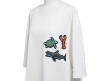 画像をギャラリービューアに読み込む, Louis Vuitton ルイヴィトン ビーズアニマルアンドモノグラムTシャツ ホワイト HLY03W コットン 新品同様 40781
