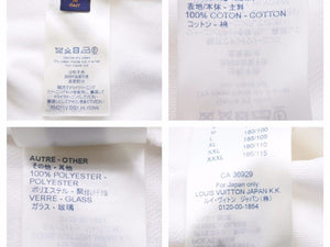 Louis Vuitton ルイヴィトン ビーズアニマルアンドモノグラムTシャツ ホワイト HLY03W コットン 新品同様 40781