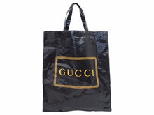 Load image into Gallery viewer, GUCCI グッチ ミディアム トートバッグ ロゴプリント ブラック バッグ カバン 鞄 黒 575140 美品 中古 40789