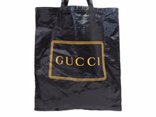 Load image into Gallery viewer, GUCCI グッチ ミディアム トートバッグ ロゴプリント ブラック バッグ カバン 鞄 黒 575140 美品 中古 40789