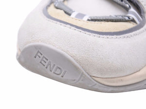 FENDI フェンディ スニーカー フルイド グレー ホワイト 8E7043 A8P4 サイズ38 中古 40815