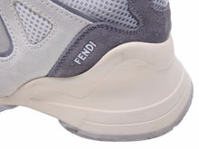 画像をギャラリービューアに読み込む, FENDI フェンディ スニーカー フルイド グレー ホワイト 8E7043 A8P4 サイズ38 中古 40815