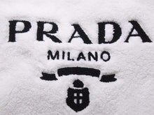 Load image into Gallery viewer, PRADA プラダ 21SS TERRY ハンドバッグ トートバッグ ホワイト ロゴ 1BG1302DXO 新品同様 40825