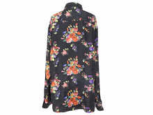Load image into Gallery viewer, Dior ディオール KAWS カウズ 19SS フラワープリント 長袖シャツ トップス ブラック 923C561W6009 サイズ40 中古 40830