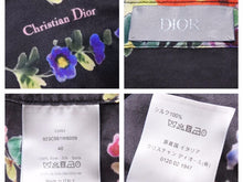 Load image into Gallery viewer, Dior ディオール KAWS カウズ 19SS フラワープリント 長袖シャツ トップス ブラック 923C561W6009 サイズ40 中古 40830