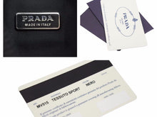 Load image into Gallery viewer, PRADA プラダ ホーボー MV515 ハンドバッグ ナイロン トライアングルロゴ ブラック 美品 中古 40873 正規品
