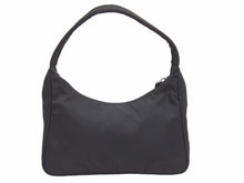 Load image into Gallery viewer, PRADA プラダ ホーボー MV515 ハンドバッグ ナイロン トライアングルロゴ ブラック 美品 中古 40873 正規品