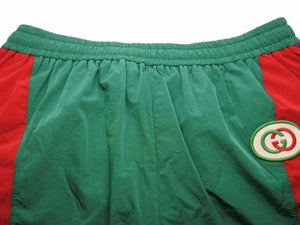GUCCI グッチ 573276 XJA6N サイズ S 2020SSコレクション ウォータープルーフ ナイロンジョギングパンツ 美品 中古 40916