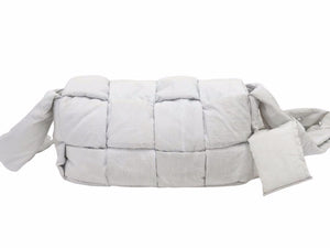 BOTTEGA VENETA ボッテガヴェネタ パデッド カセット バッグ ショルダー グレー レザー 中古 40920 正規品