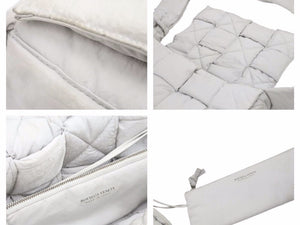 BOTTEGA VENETA ボッテガヴェネタ パデッド カセット バッグ ショルダー グレー レザー 中古 40920 正規品