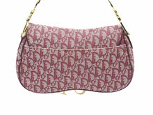 Load image into Gallery viewer, Christian Dior クリスチャンディオール トロッターサドルバッグ ワインレッド ゴールド金具 40933