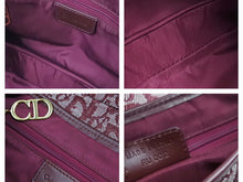 Load image into Gallery viewer, Christian Dior クリスチャンディオール トロッターサドルバッグ ワインレッド ゴールド金具 40933