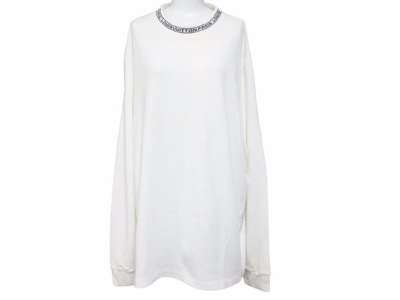 LOUIS VUITTON ルイ ヴィトン 19SS ハイネック カットソー 白 長袖Ｔシャツ 14041 HGY02W 正規品 40955