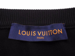 LOUIS VUITTON ルイヴィトン 21SS Tシャツ 半袖 ニット 21SS ダミエ ストライプ ジャガード ブラック 美品 40971
