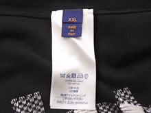 画像をギャラリービューアに読み込む, LOUIS VUITTON ルイヴィトン 21SS Tシャツ 半袖 ニット 21SS ダミエ ストライプ ジャガード ブラック 美品 40971