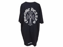 画像をギャラリービューアに読み込む, CHROME HEARTS クロムハーツ 20SS セメタリ―クロス ネックロゴ Tシャツ ブラック トップス サイズXL 良好 40981