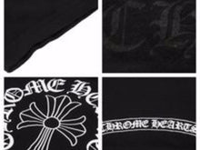 画像をギャラリービューアに読み込む, CHROME HEARTS クロムハーツ 20SS セメタリ―クロス ネックロゴ Tシャツ ブラック トップス サイズXL 良好 40981