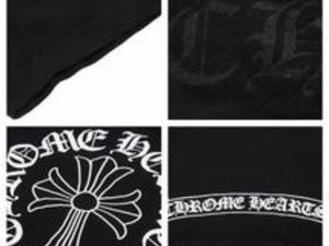 CHROME HEARTS クロムハーツ 20SS セメタリ―クロス ネックロゴ Tシャツ ブラック トップス サイズXL 良好 40981
