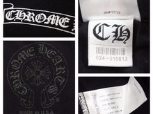 画像をギャラリービューアに読み込む, CHROME HEARTS クロムハーツ 20SS セメタリ―クロス ネックロゴ Tシャツ ブラック トップス サイズXL 良好 40981